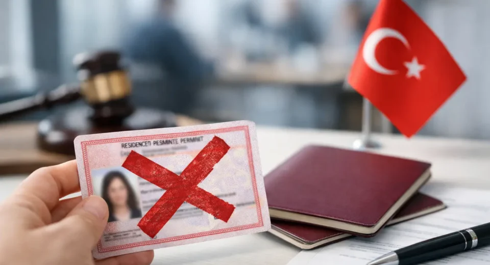 Example Residence Permit Rejection in Turkey